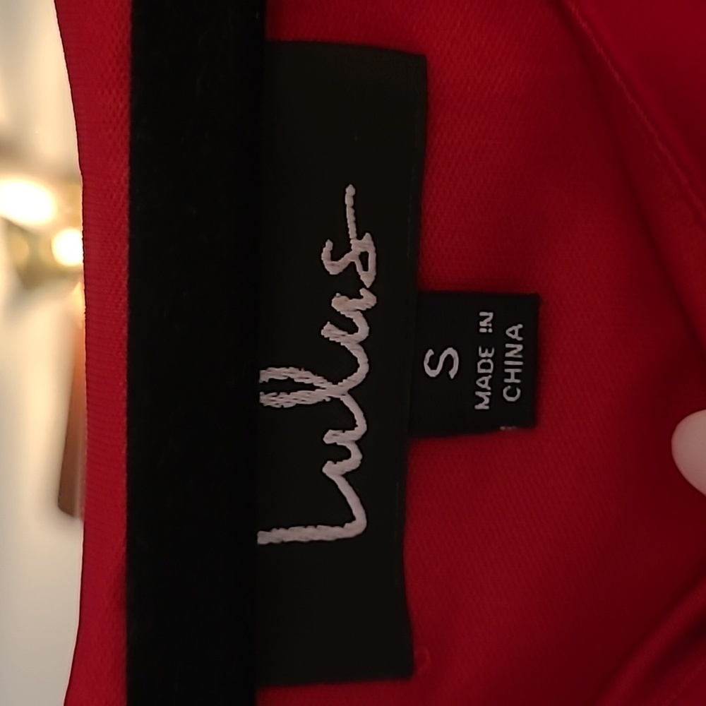Lulus Cranberry Red Mini Dress Small - Picture 5 of 8